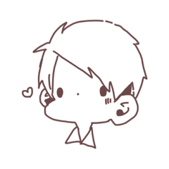 [LINEスタンプ] シンプル男の子