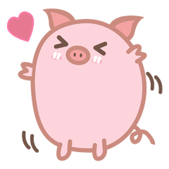 [LINEスタンプ] The Chubby Piggy