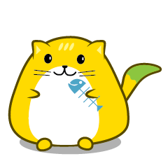 [LINEスタンプ] Fat kitty's expression