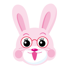 [LINEスタンプ] hi, Rabbit