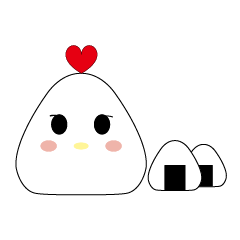 [LINEスタンプ] Rice balls's chick