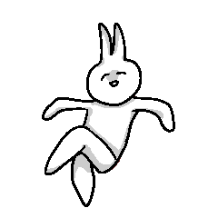 [LINEスタンプ] マジうさぎ