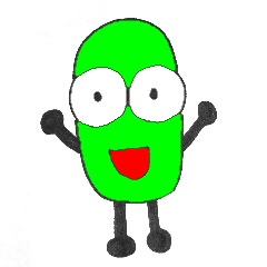 [LINEスタンプ] ビッグアイまめちゃん