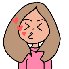 [LINEスタンプ] I am a cute girl.