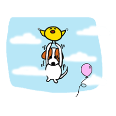 [LINEスタンプ] ONE Dog ONE Chick ONE Chicken ONE Rabbit