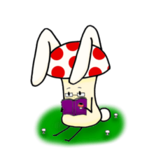 [LINEスタンプ] キノコうさぎ