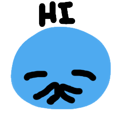 [LINEスタンプ] slime and friend
