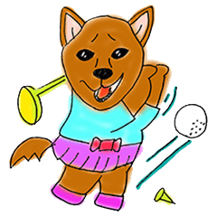 [LINEスタンプ] wankosobagolufu