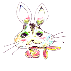 [LINEスタンプ] ウサギの気持ち