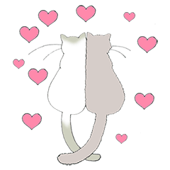[LINEスタンプ] ペルとシャムの物語