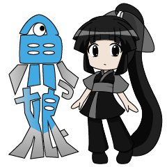 [LINEスタンプ] 魚っ娘（さかなっこ）〜ウナギ編〜