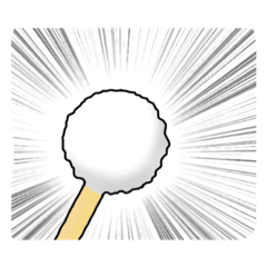 [LINEスタンプ] 耳かきの頭についてるもふもふ