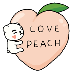 [LINEスタンプ] BEAR ＆ PEACH