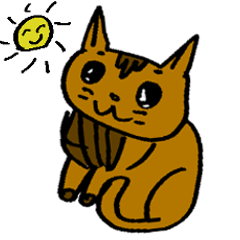 [LINEスタンプ] 小学生にこが描く！ネコ