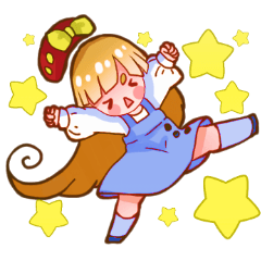 [LINEスタンプ] Yui Yui Cute Girl