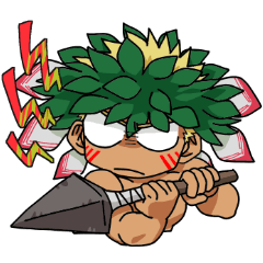 [LINEスタンプ] ジャングルに住む青年達