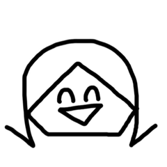 [LINEスタンプ] 外ハネ娘。