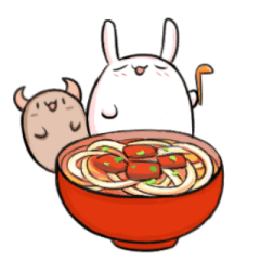 [LINEスタンプ] today eat what？