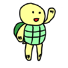 [LINEスタンプ] Little Golden turtle's life time