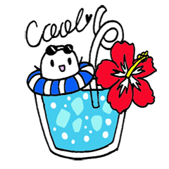 [LINEスタンプ] マシュマロボーイ 〜こんがり夏ver〜