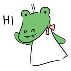 [LINEスタンプ] Crocodile Arti sunny doll