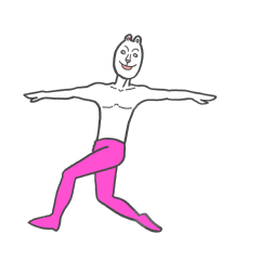 [LINEスタンプ] うさぎダンサー バビオ