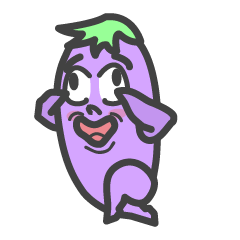 [LINEスタンプ] Life eggplant