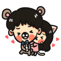 [LINEスタンプ] Barry and Catty