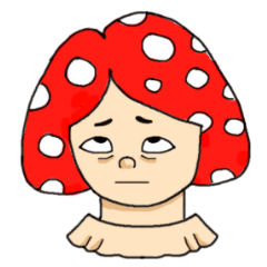 [LINEスタンプ] Miss Lonely Fungus