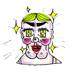 [LINEスタンプ] とっても面白い女の子
