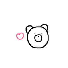 [LINEスタンプ] くまとうさぎと…？