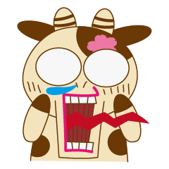 [LINEスタンプ] Sakura Cow