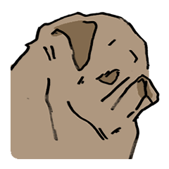 [LINEスタンプ] Fee Bee the Yard Pug