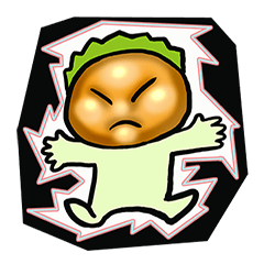 [LINEスタンプ] Green hair uncle