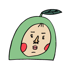 [LINEスタンプ] fat avocado baby