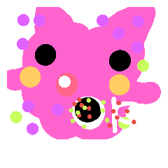 [LINEスタンプ] ピンク猫の日常