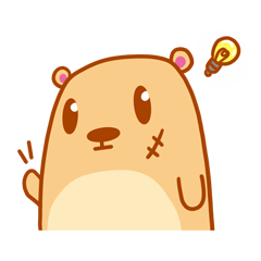 [LINEスタンプ] bad bear kkomi