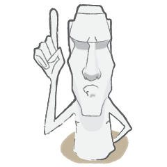 [LINEスタンプ] Moai Indy