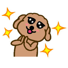 [LINEスタンプ] Moachi the poodle