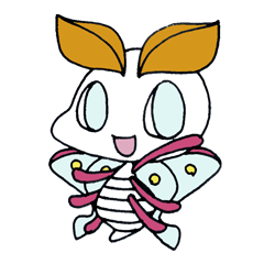 [LINEスタンプ] 蟲っ子オオミズアオちゃんスタンプ‼︎
