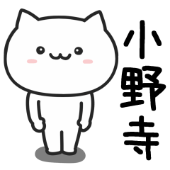 [LINEスタンプ] 小野寺(おのでら)さんが使うネコ