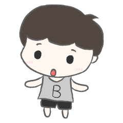 [LINEスタンプ] cute boy B