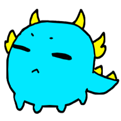[LINEスタンプ] baby blue dragon
