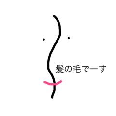 [LINEスタンプ] 髪の毛