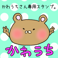 [LINEスタンプ] かわうちさん専用スタンプの画像（メイン）