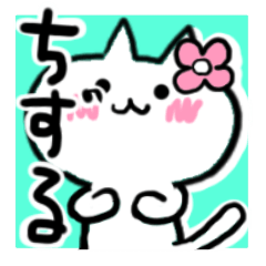 [LINEスタンプ] ちずるさんが使うねこスタンプ