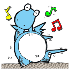 [LINEスタンプ] Short Dragon 4