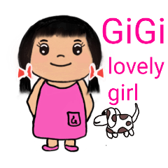 [LINEスタンプ] GiGi a lovely girl