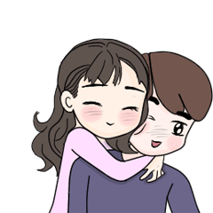 [LINEスタンプ] dramatic girlfriend