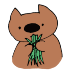 [LINEスタンプ] ウォンバットの「うぉんちゃん」